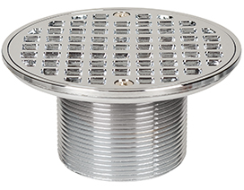 821-T2P WIDE STYLE Sioux Chief 2-3 Adjustable Shower Drain with Stainless  Steel Strainer — American Copper & Brass