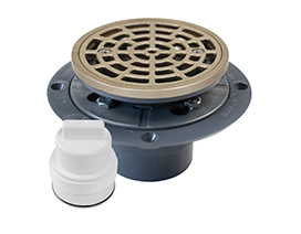 Sioux Chief  Shower Pan Drain Ring & Strainer with Double Duty Test Plug 1318450