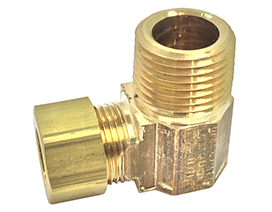 SIOUX CHIEF Compression Nut with Insert - Brass - 1/4 909-070201