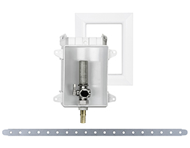 OxBox™ Ice Maker Outlet Box with MiniRester™ Water Hammer Arresters